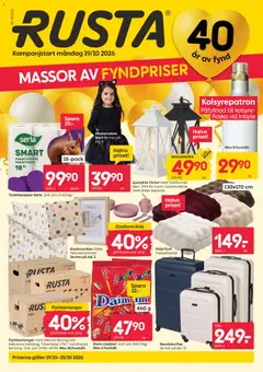 Förhandsgranska reklamblad Rusta erbjudanden från butik Rusta gäller från 19/10/2026
