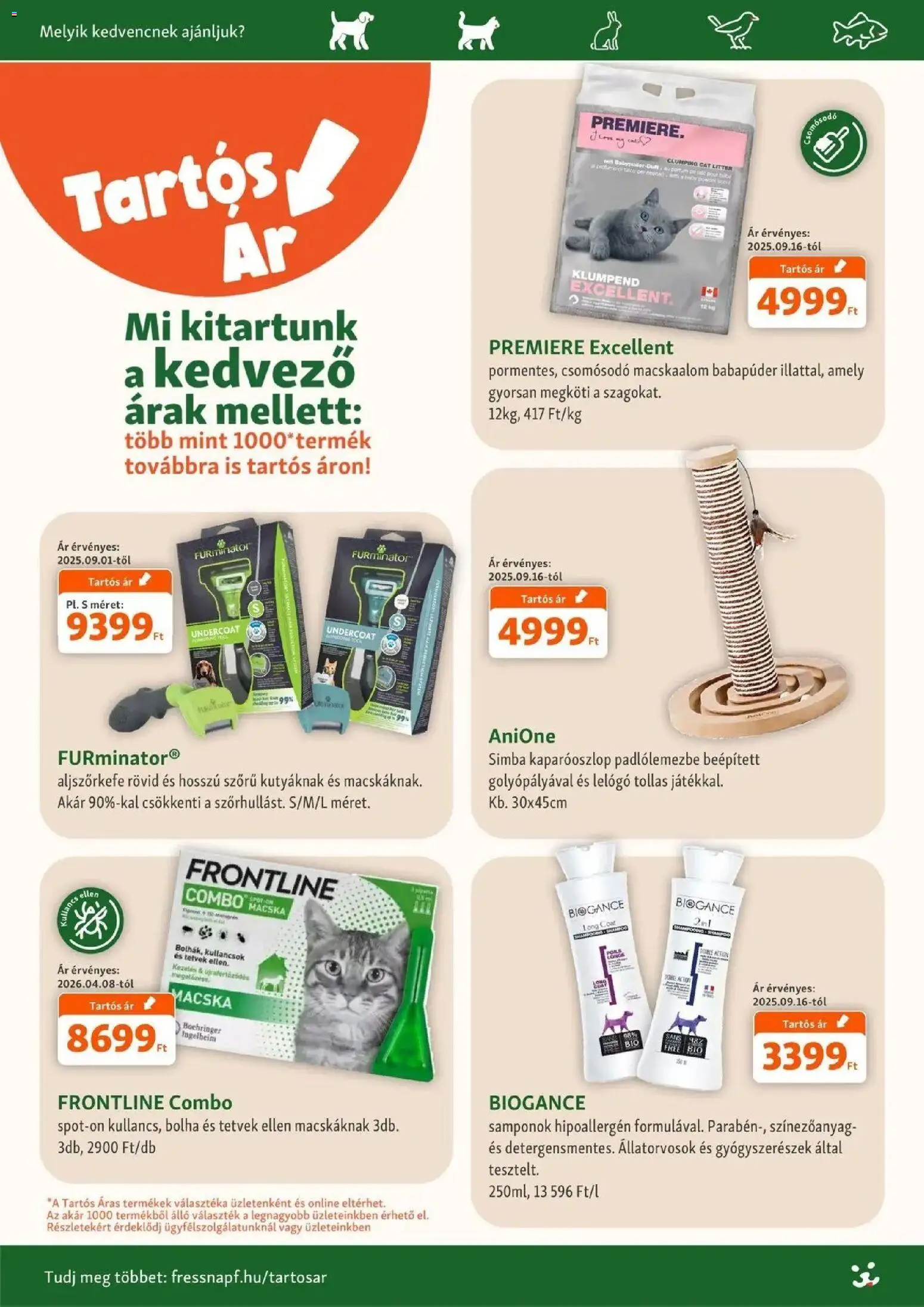 Fressnapf - Fressnapf aktuális akciós újság megtekintése, amely érvényes 2026.09.03.-től - Macskaalom