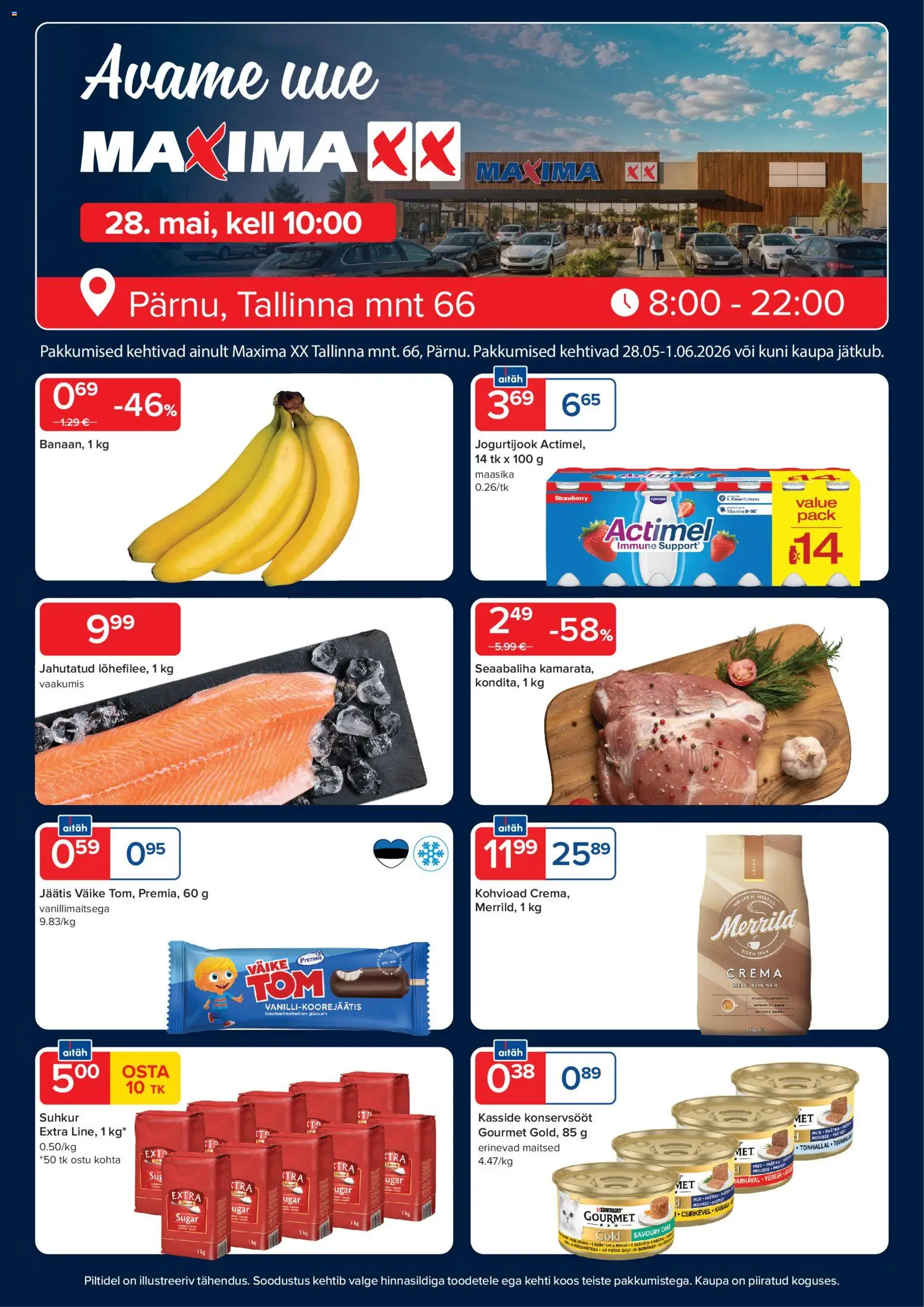 Maxima kliendilehe eelvaade alates 28.05.2026