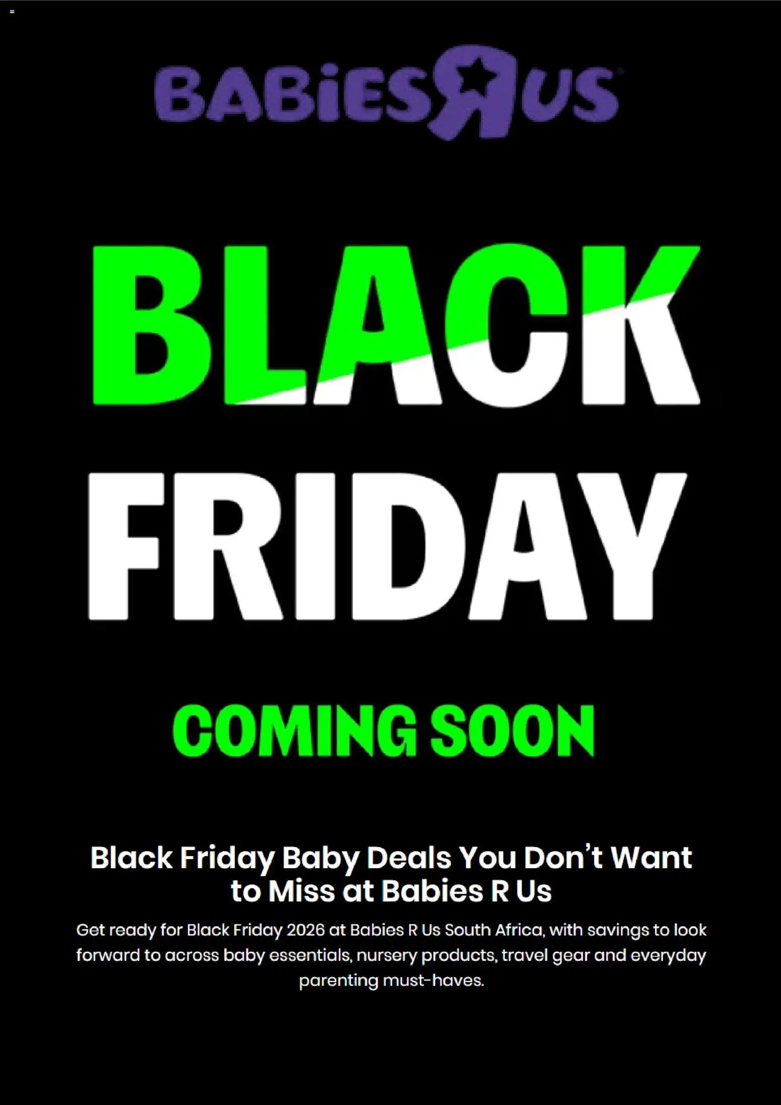Preview of Babies R Us flyer valid from 20/10/2026