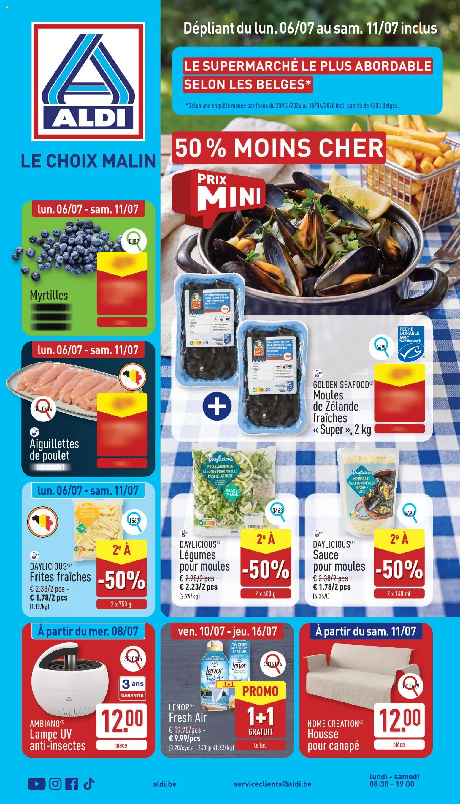 Voorbeeld van Aldi Folder de la semaine 28 van winkel Aldi geldig vanaf 06/07/2026