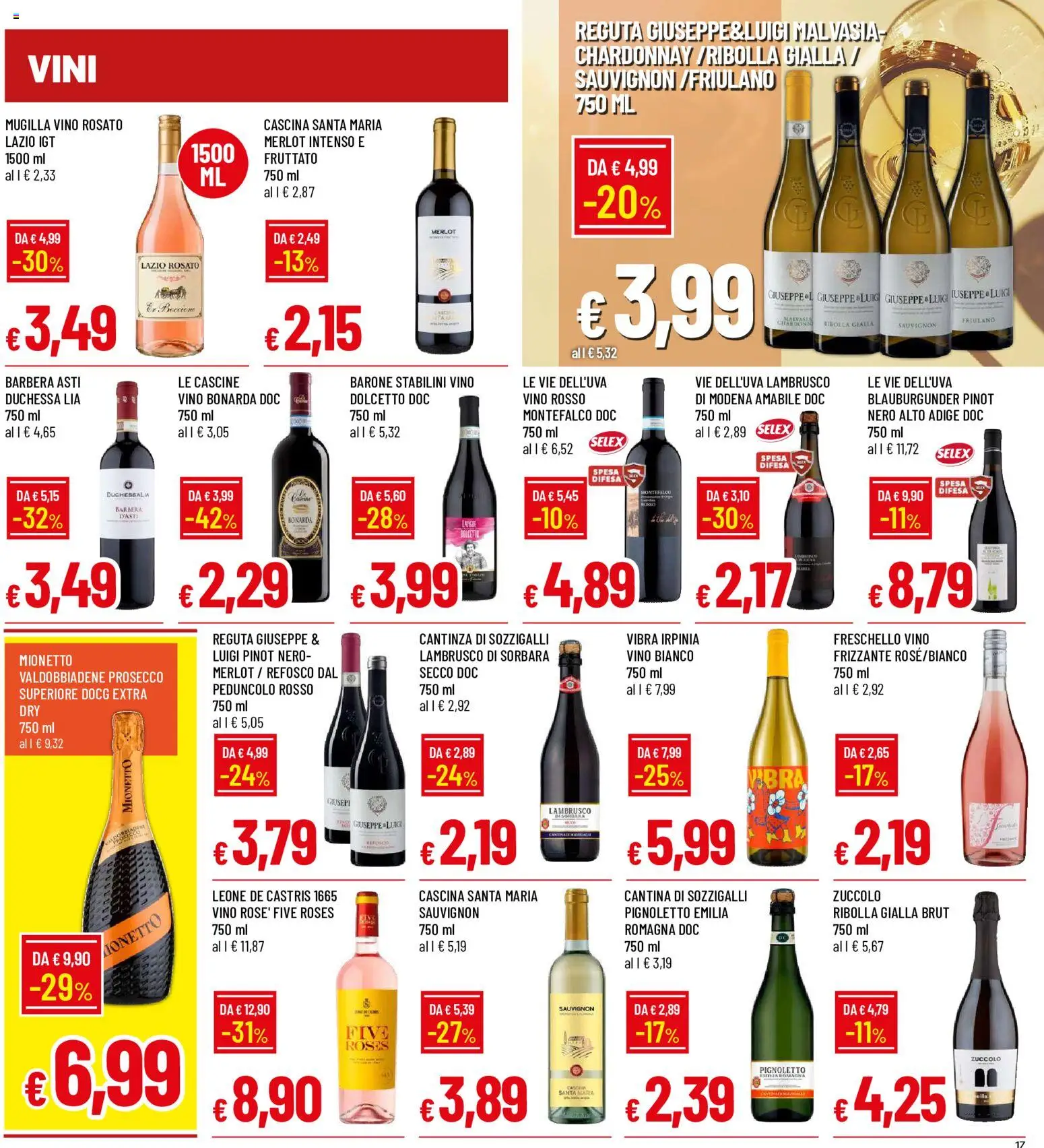 Anteprima dell'opuscolo Galassia volantino dal negozio Galassia valido da 29/10/2026 - Vino, Prosecco, Vino rosso, Lambrusco, Vino bianco, Vino rosato, Mionetto
