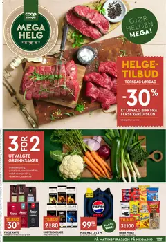 Forhåndsvis Coop Mega Mega Helg fra butikk Coop Mega gyldig fra 17/09/2026