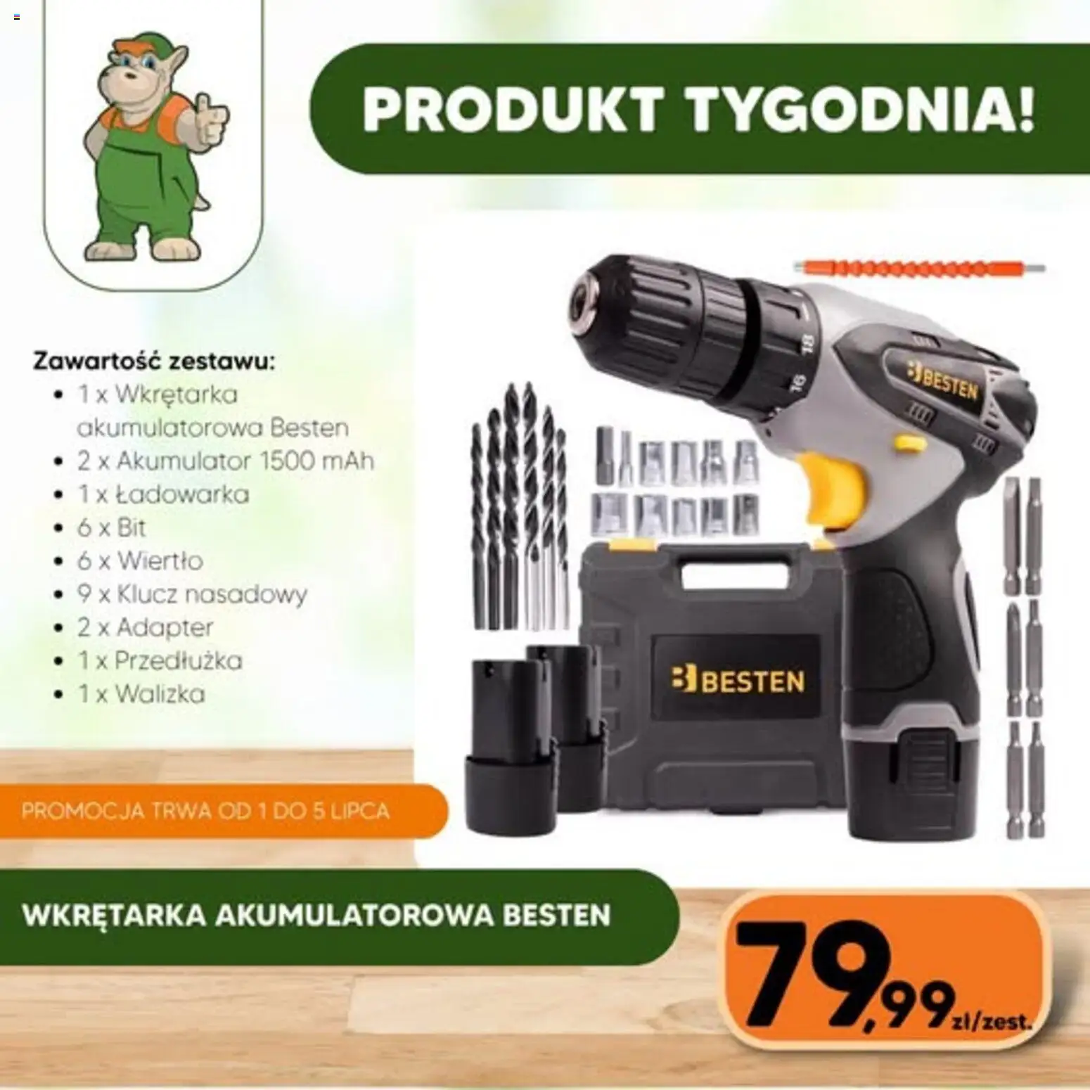 Pogląd gazetki "Hipper gazetka" ze sklepu Hipper ważnej od 01.07.2026 - Walizka, Ładowarka, Adapter, Wkrętarka akumulatorowa