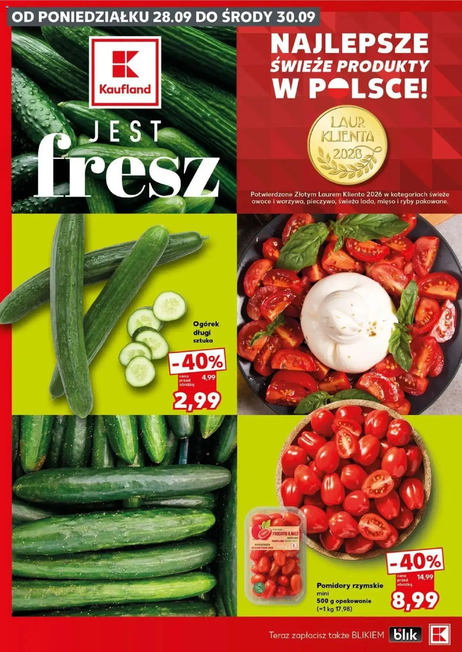 Pogląd gazetki "Kaufland gazetka - Mocny start" ze sklepu Kaufland ważnej od 28.09.2026