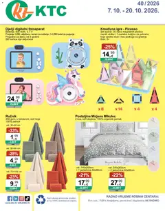 Pregled letka KTC Katalog Sve u pola cijene trgovine KTC vrijedi od 07.10.2026