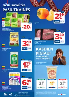MAXIMA parduotuvės leidinio MAXIMA leidinys galiojančio nuo 2026.10.13 peržiūra