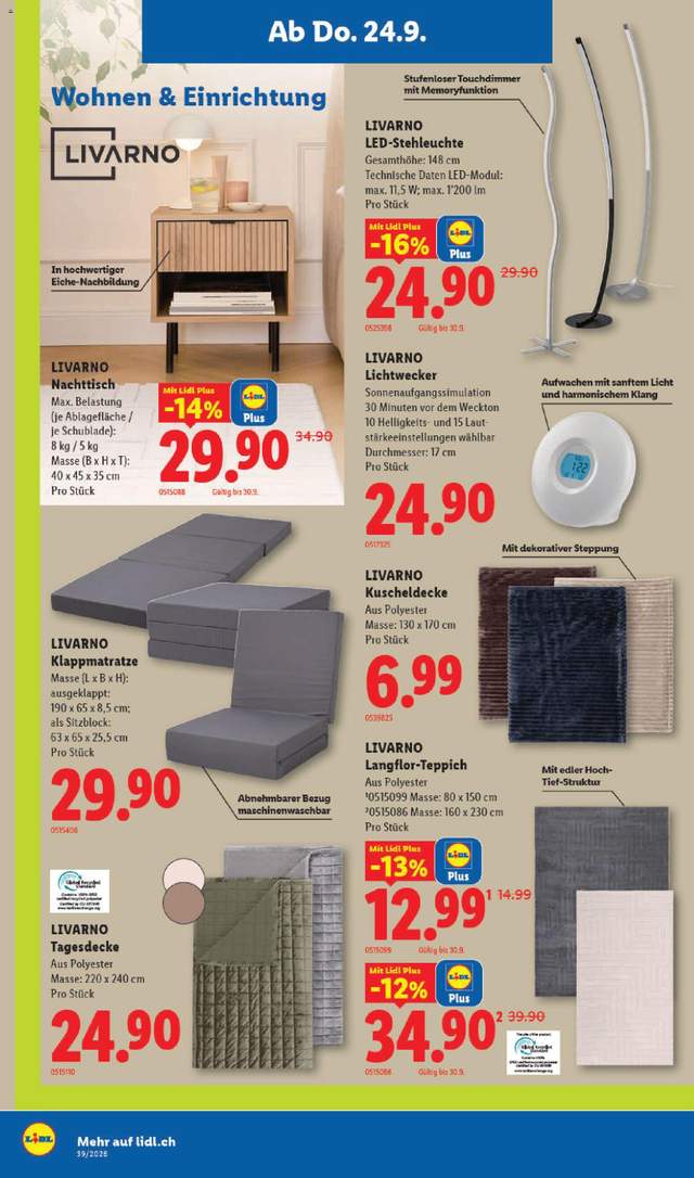 Neue Lidl Aktionen ab 24.09.