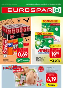 Vorschau der Angebote: Eurospar Eurospar Flugblatt gültig ab 22.10.2026