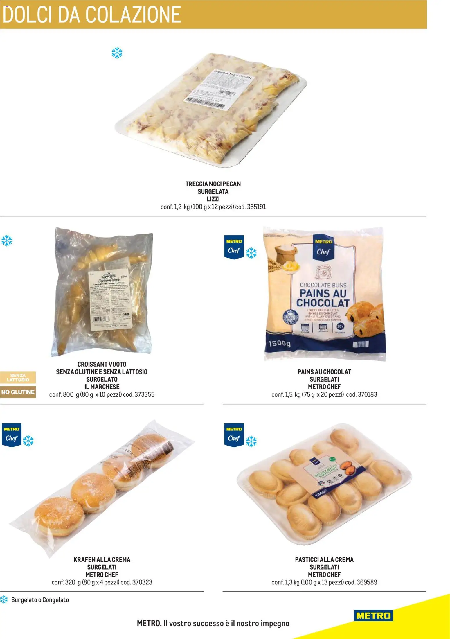 Anteprima dell'opuscolo Metro volantino Hotel dal negozio Metro valido da 31/08/2026 - Crema, Senza glutine, Noci, Dolci, Croissant, Noci pecan, Senza lattosio