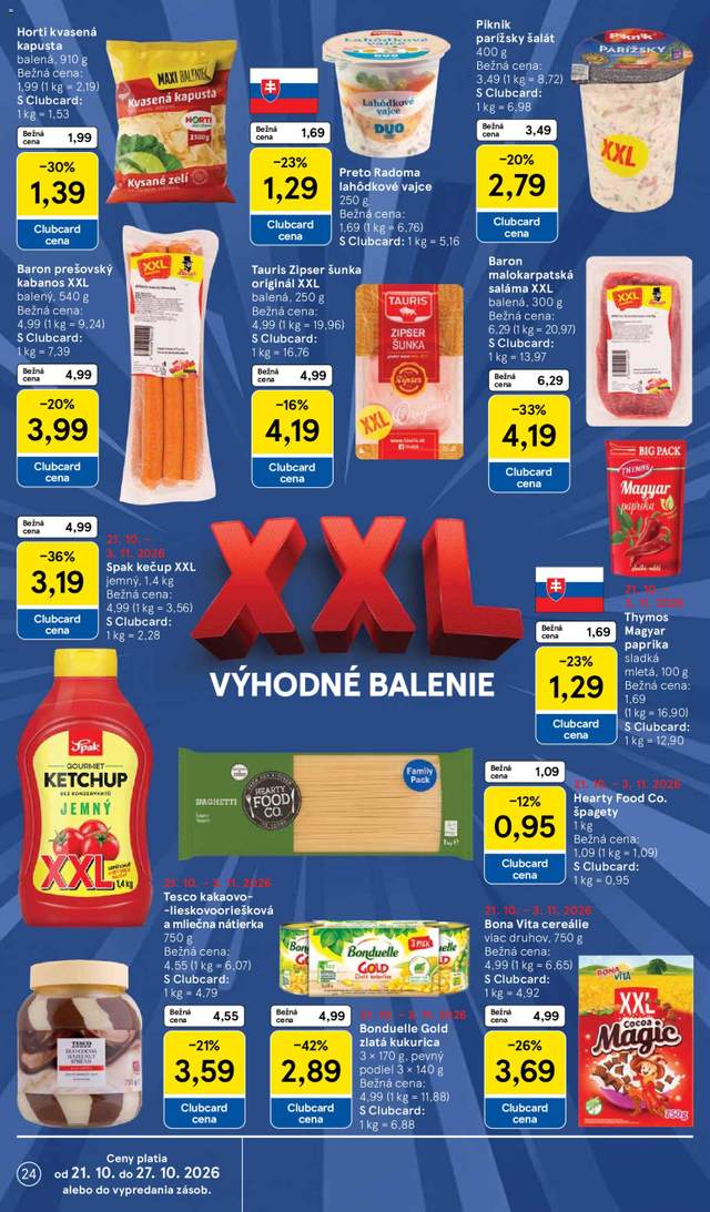 Nový Tesco leták od 21.10.