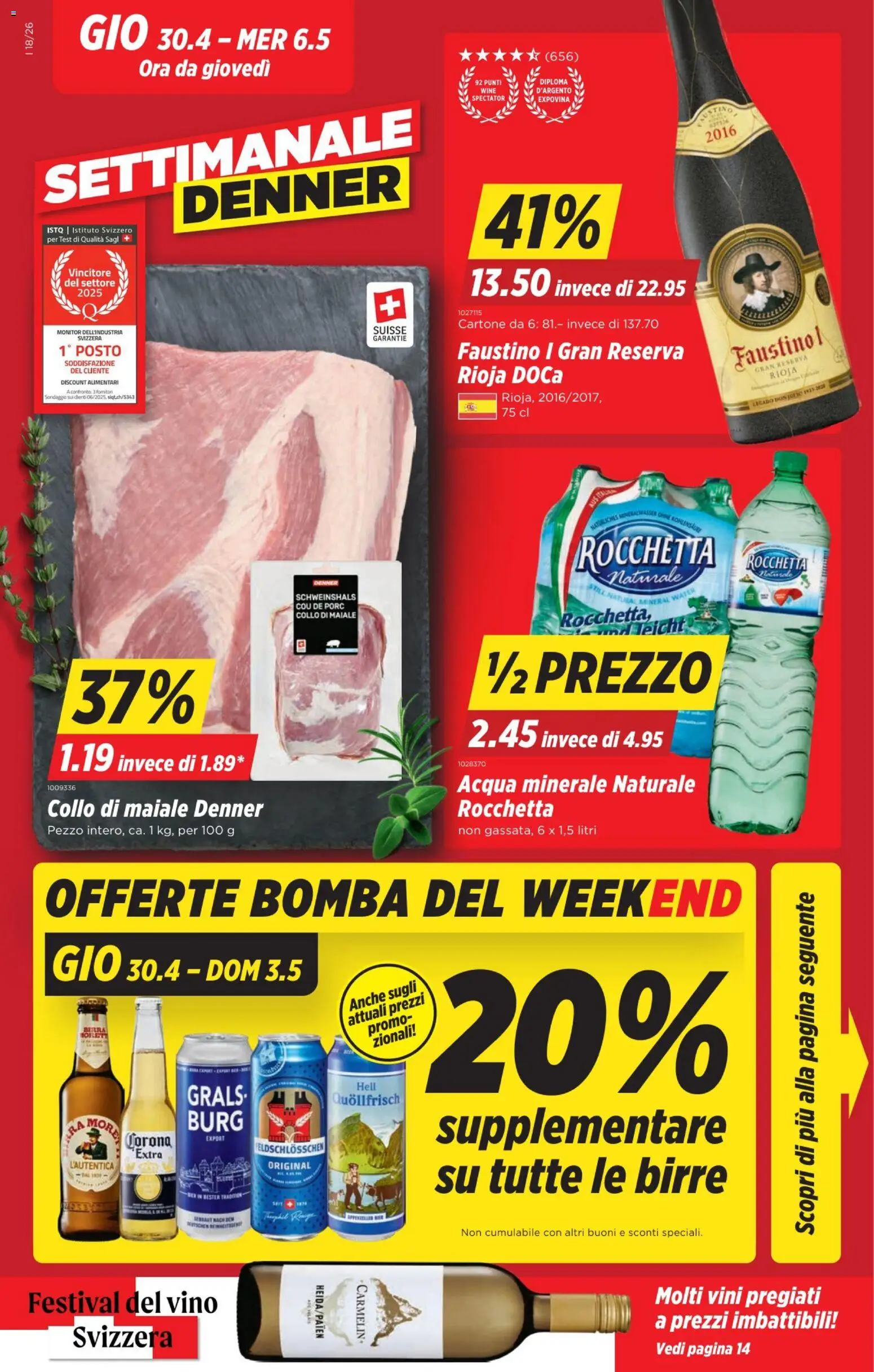 Vorschau des Merkblatts Denner aktionen IT vom Shop Denner gültig von 30.04.2026 bis 03.05.2026