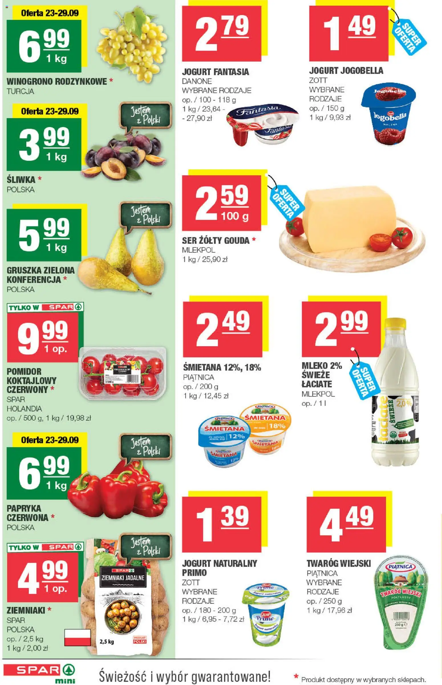 Pogląd gazetki "Spar gazetka - Mini" ze sklepu Spar ważnej od 23.09.2026