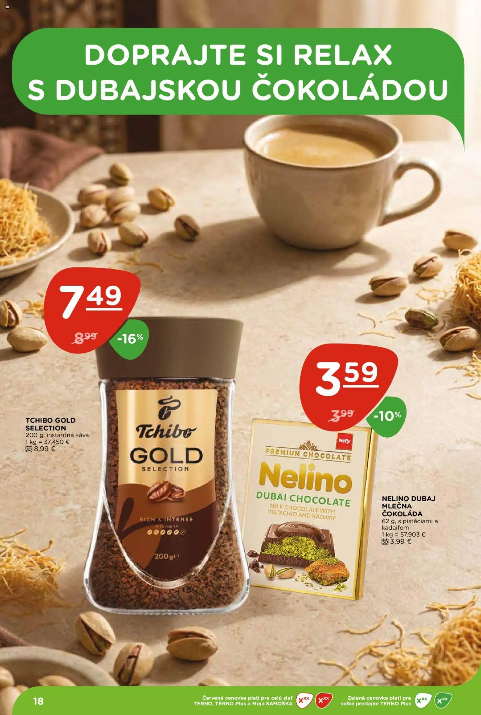 Náhľad Terno letáku platného od 08.10.2026 - Káva, Čokoláda, Instantná káva