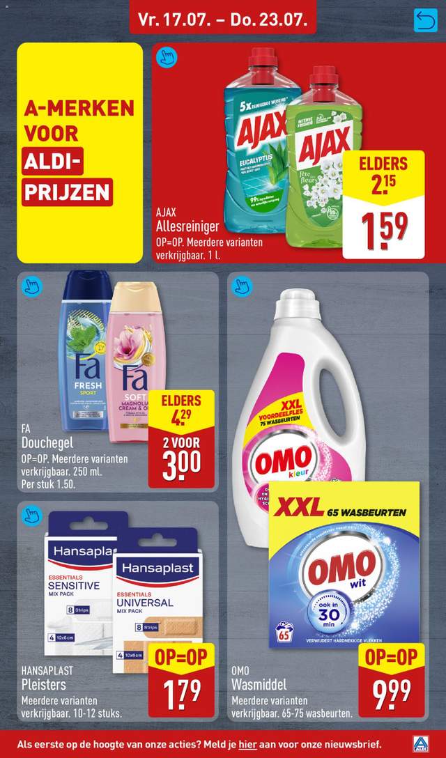 Nieuwe Aldi folder vanaf 13-07