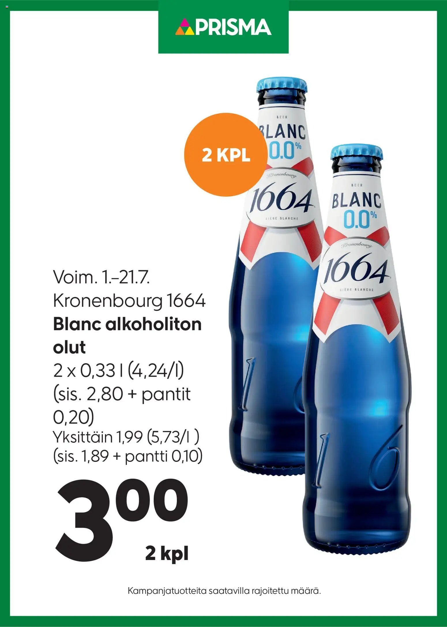 Kaupan Prisma Prisma tarjoukset Blanc esikatselu, voimassa 01/07/2026