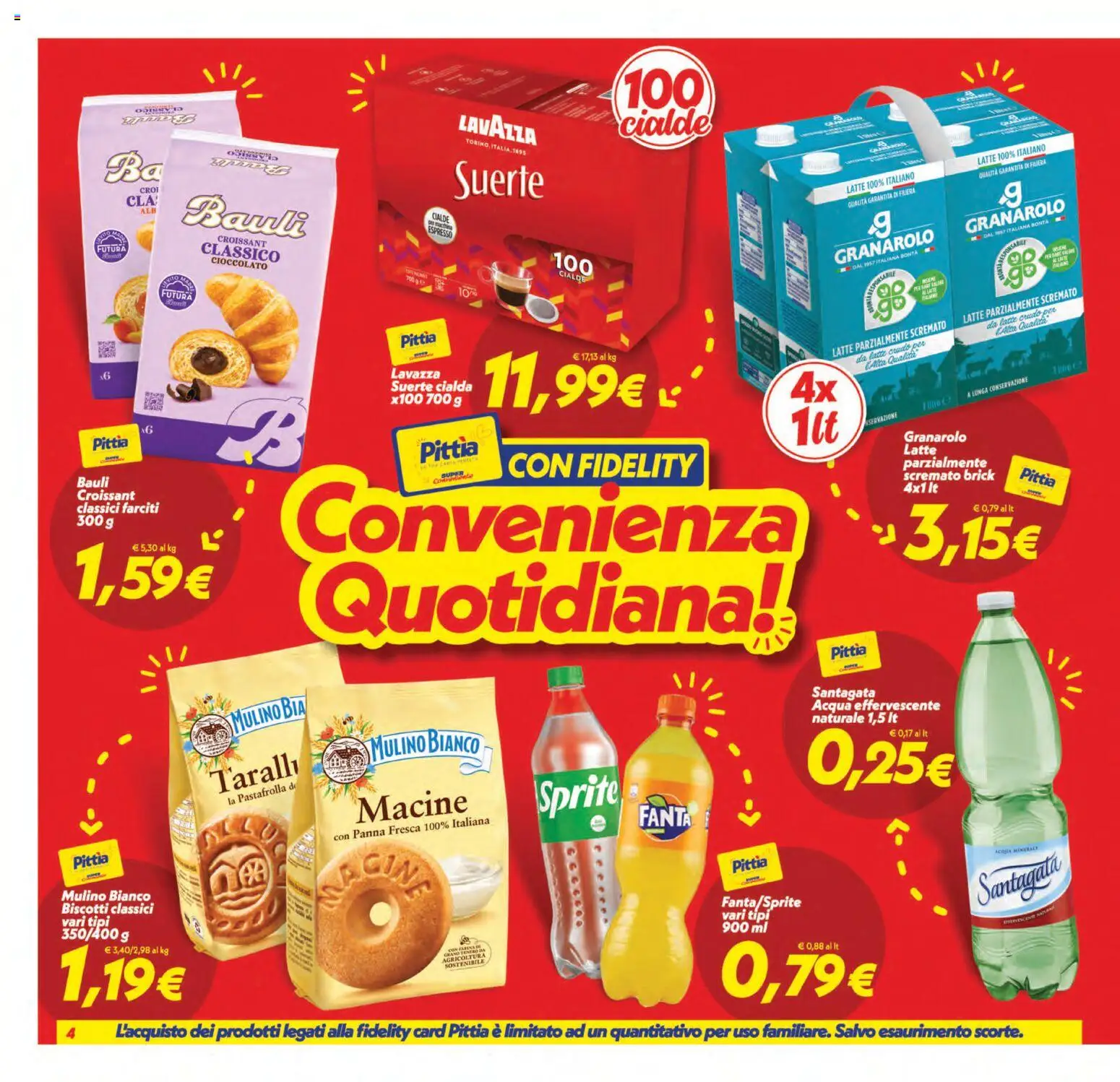 Anteprima dell'opuscolo SuperConveniente volantino Gela, Vittoria dal negozio SuperConveniente valido da 01/09/2026 - Acqua, Biscotti, Latte, Cioccolato, Lavazza, Fanta, Sprite, Latte parzialmente scremato