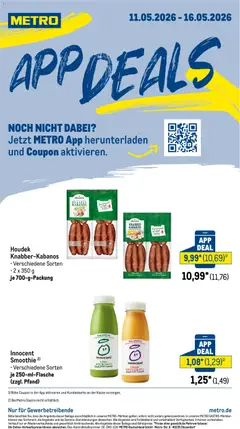 Vorschau von dem Prospekt des Geschäftes Metro, gültig ab dem 11.05.2026