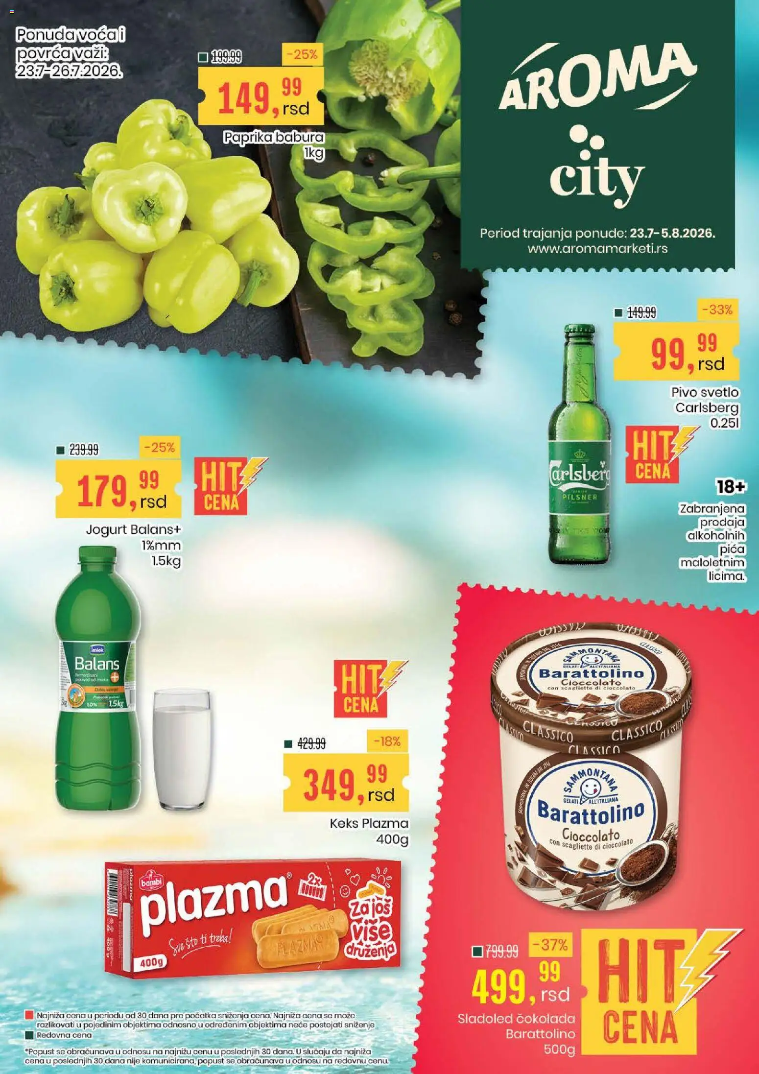 Pregled Aroma Market kataloga - važi od 23.07.2026