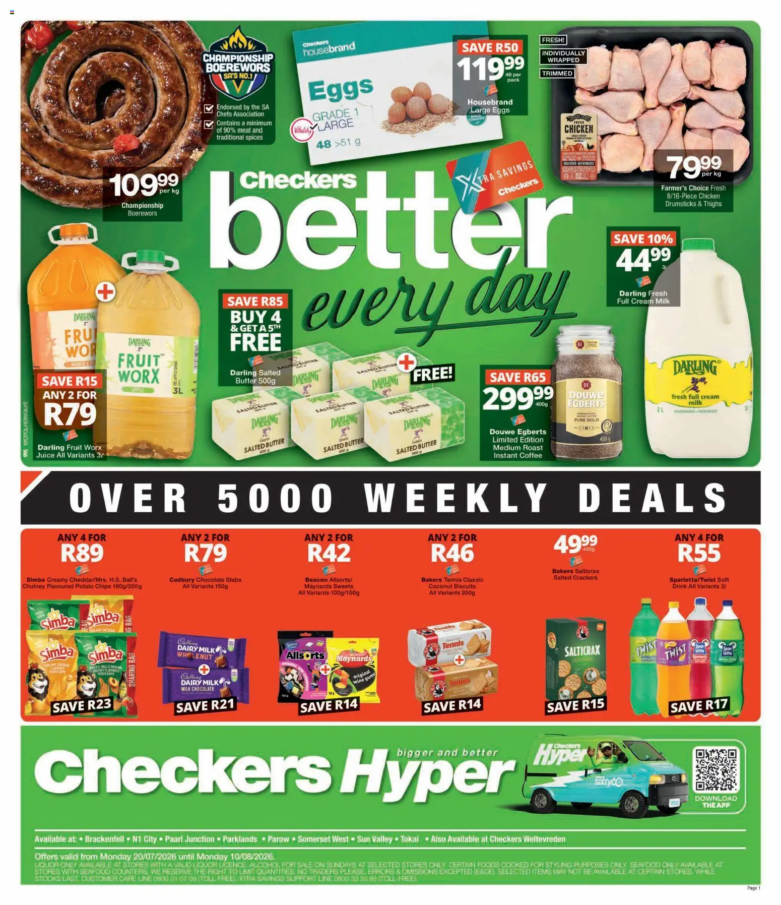 Preview of Checkers flyer valid from 20/07/2026