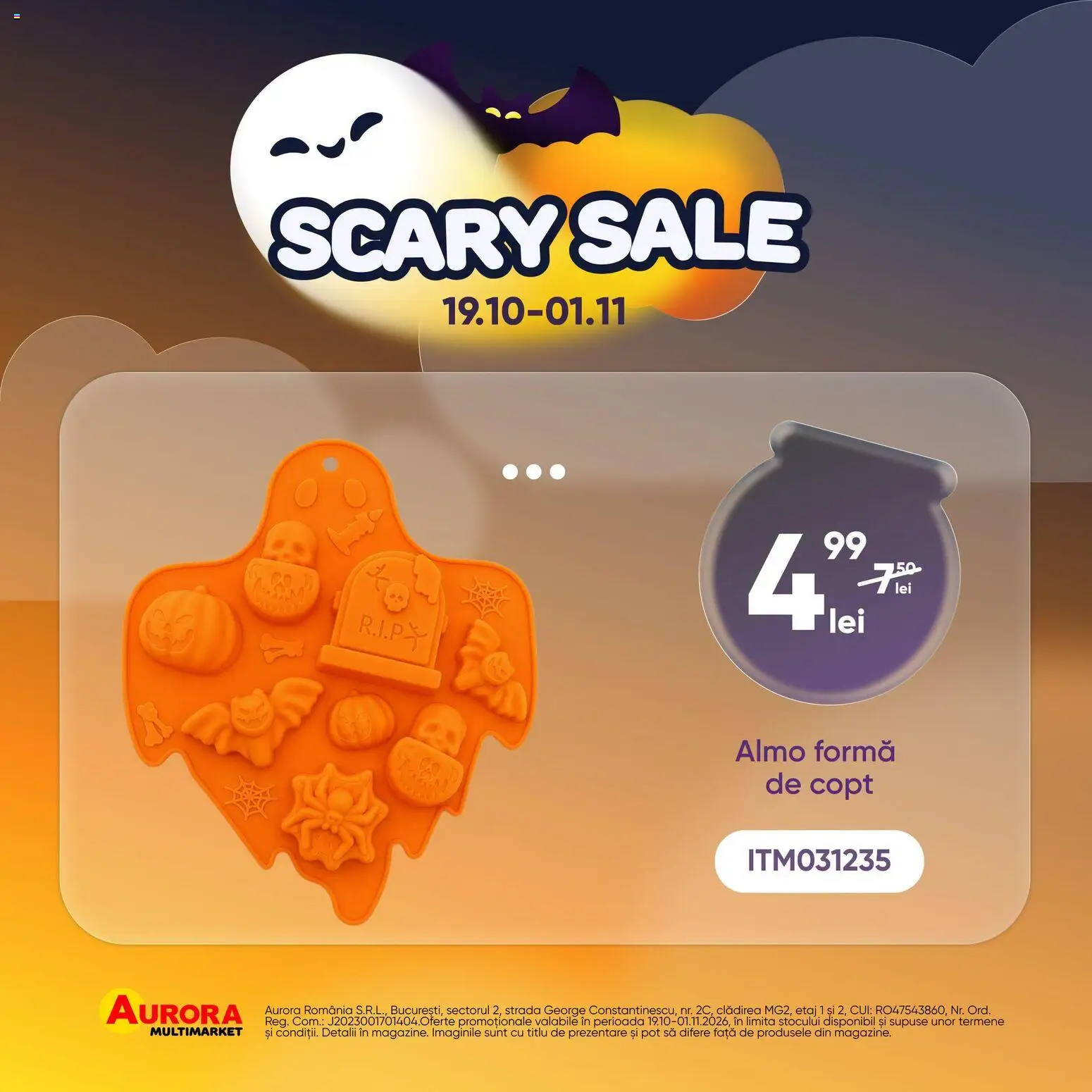 Previzualizarea de cataloage: Aurora Multimarket Aurora Multimarket Scary Sale valabil de la 19.10.2026