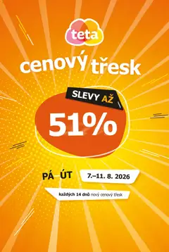 Náhled nabídky: TETA Drogerie TETA Drogerie leták - Cenový třesk platný od 07.08.2026