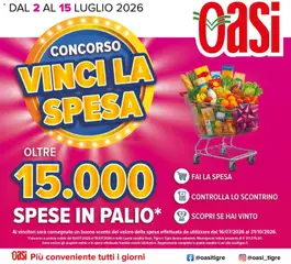 Anteprima dell'opuscolo Oasi volantino Roma dal negozio Oasi valido da 02/07/2026