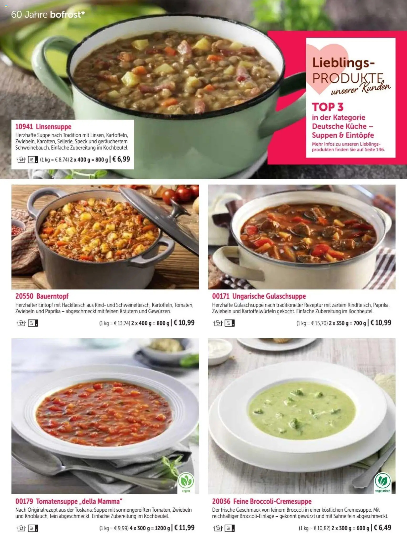 Vorschau von dem Prospekt des Geschäftes Bofrost, gültig ab dem 07.09.2026 - Küche, Top, Hackfleisch, Paprika, Sahne, Zwiebeln