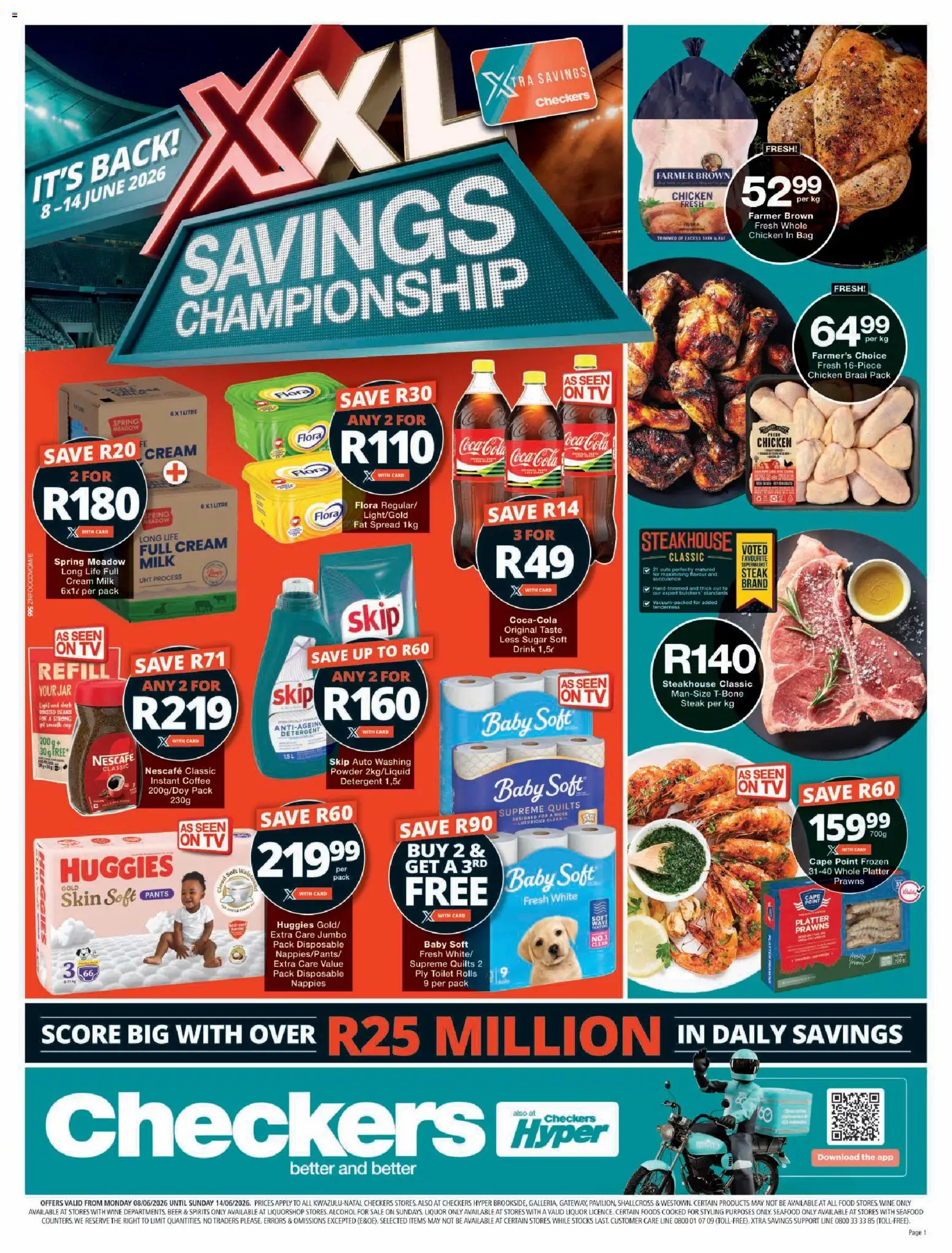 Preview of Checkers flyer valid from 08/06/2026