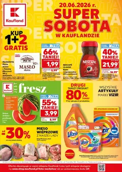 Pogląd gazetki "Kaufland gazetka - Super Sobota" ze sklepu Kaufland ważnej od 20.06.2026