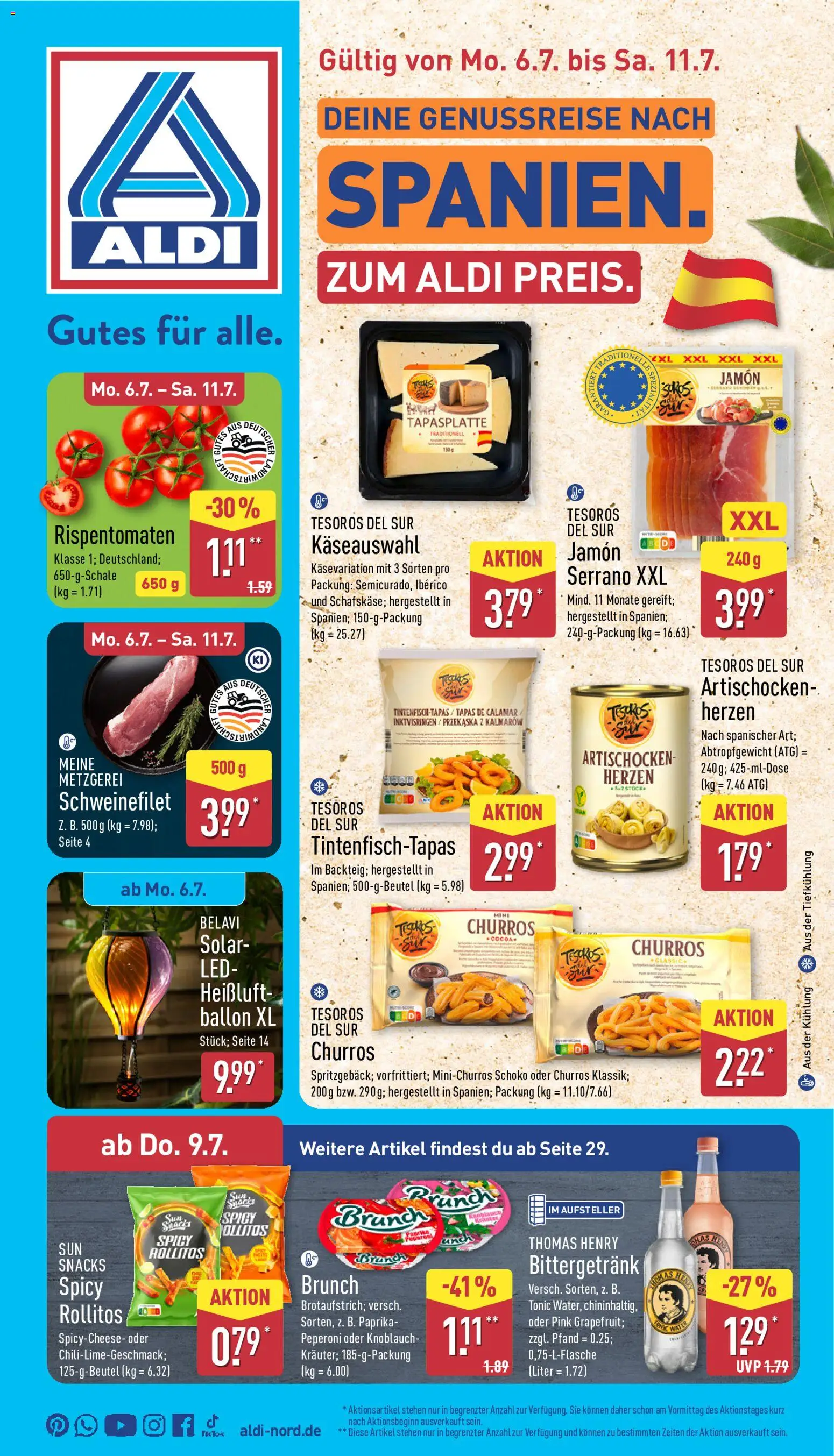 Vorschau von dem Prospekt des Geschäftes Aldi, gültig ab dem 06.07.2026