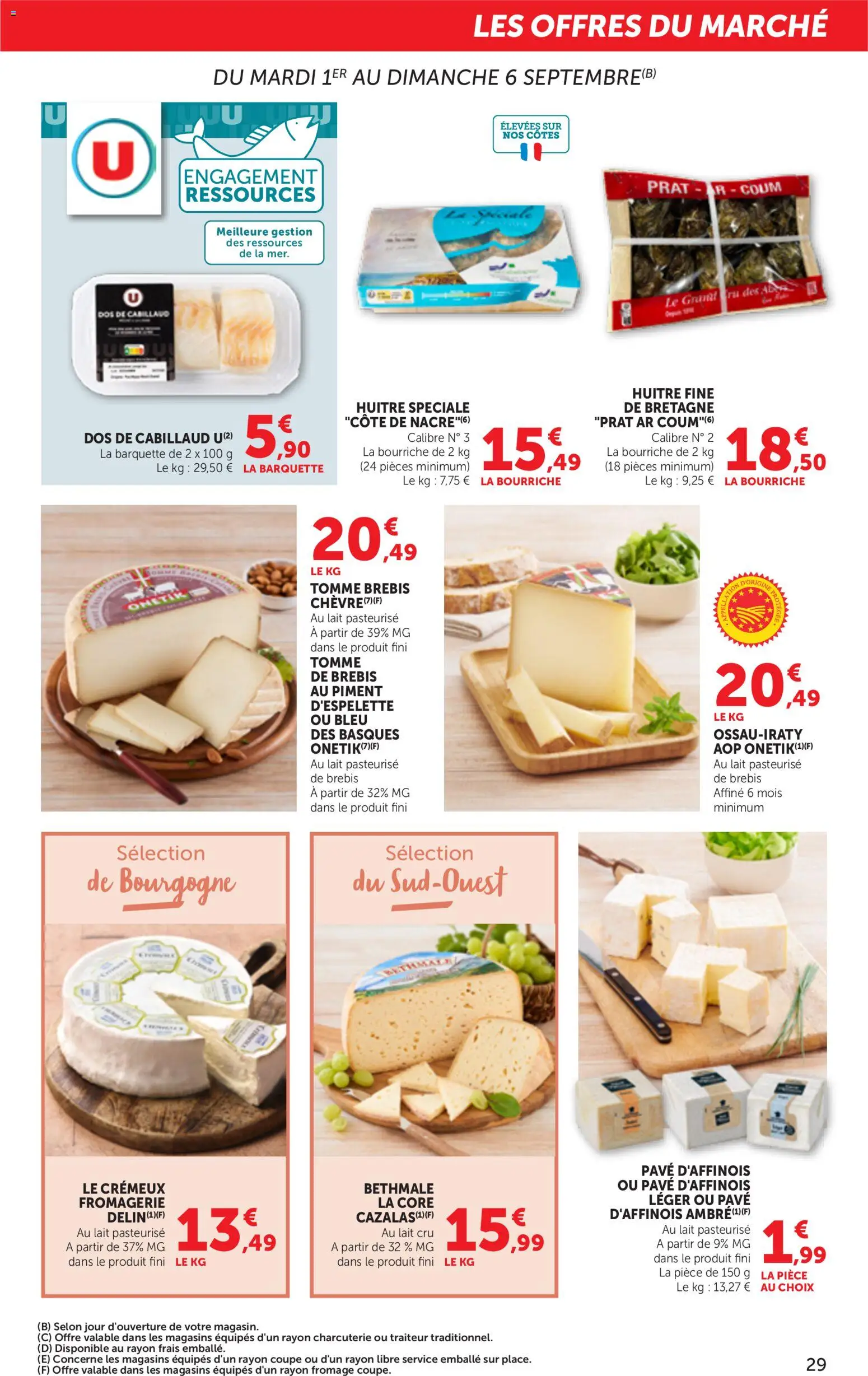 Prévisualisation de bi1 Catalogue la beaute à prix bas du magasin bi1 formulaire valide 01/09/2026 - Fromage, Charcuterie, Bourgogne, Lait, Piment, Dos de cabillaud, Piment d'espelette