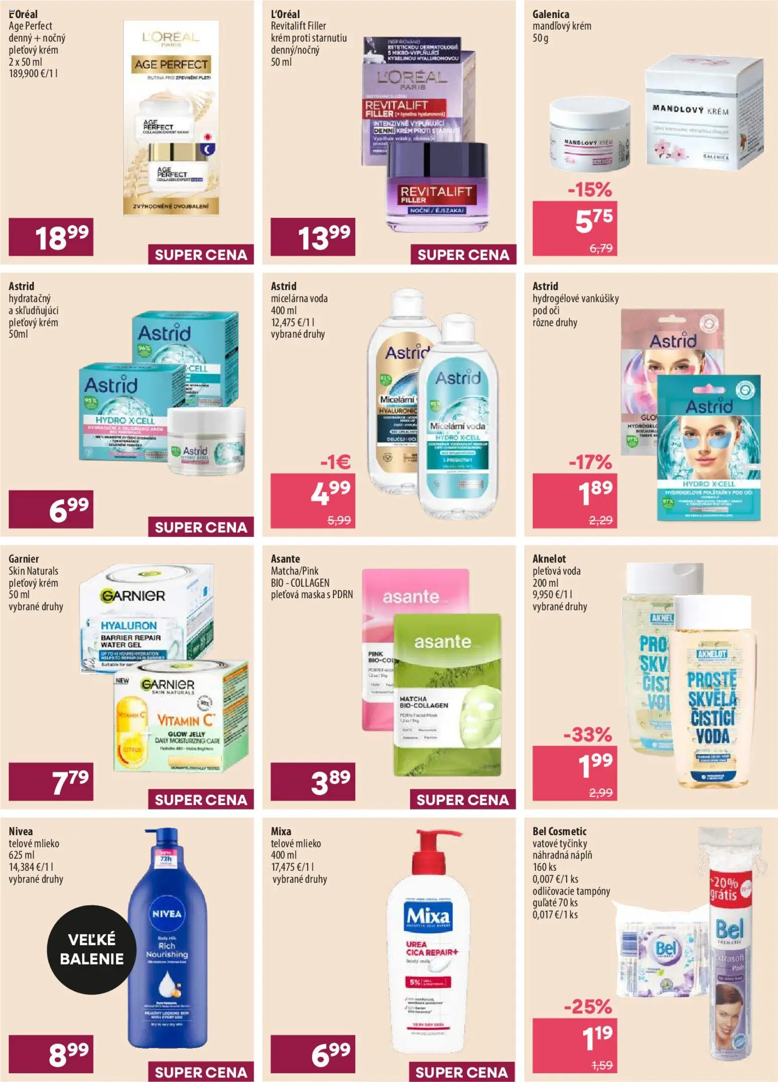 Náhľad 101 drogerie letáku platného od 21.10.2026 - Matcha, Voda, Mlieko, Nivea, Maska, Krém, Telové mlieko