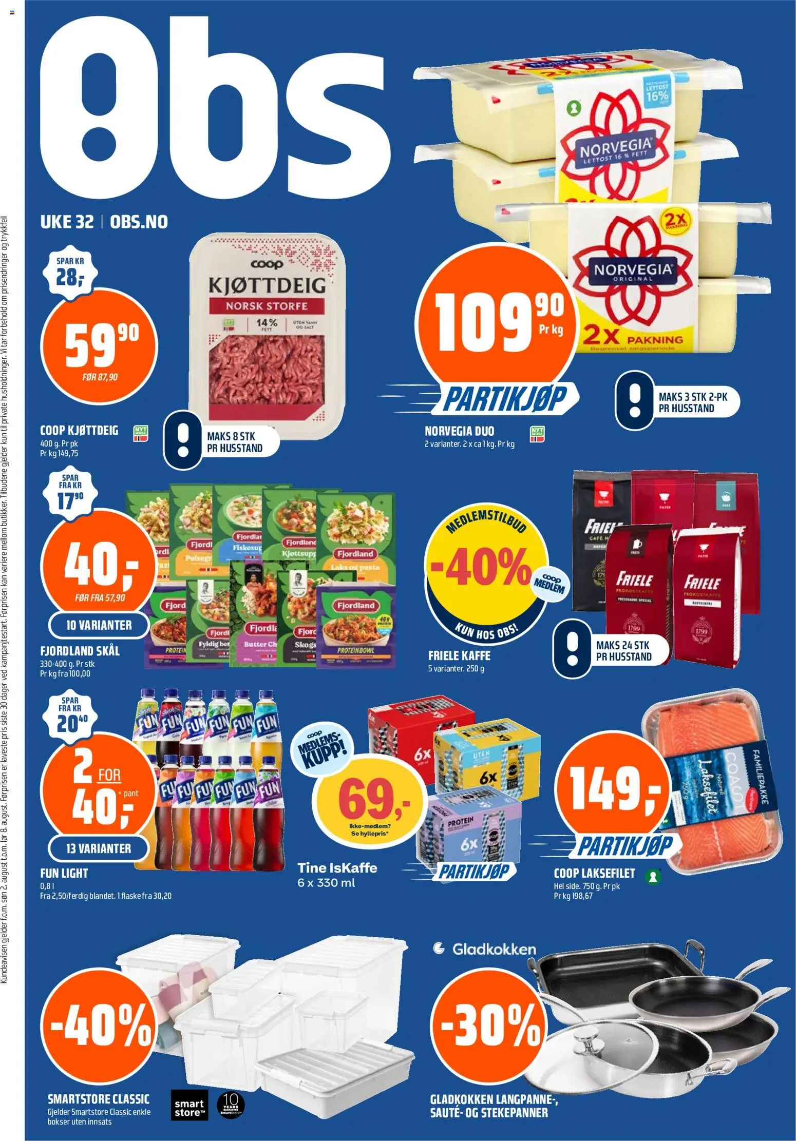 Forhåndsvis Coop Obs kundeavis fra butikk Coop Obs gyldig fra 03/08/2026