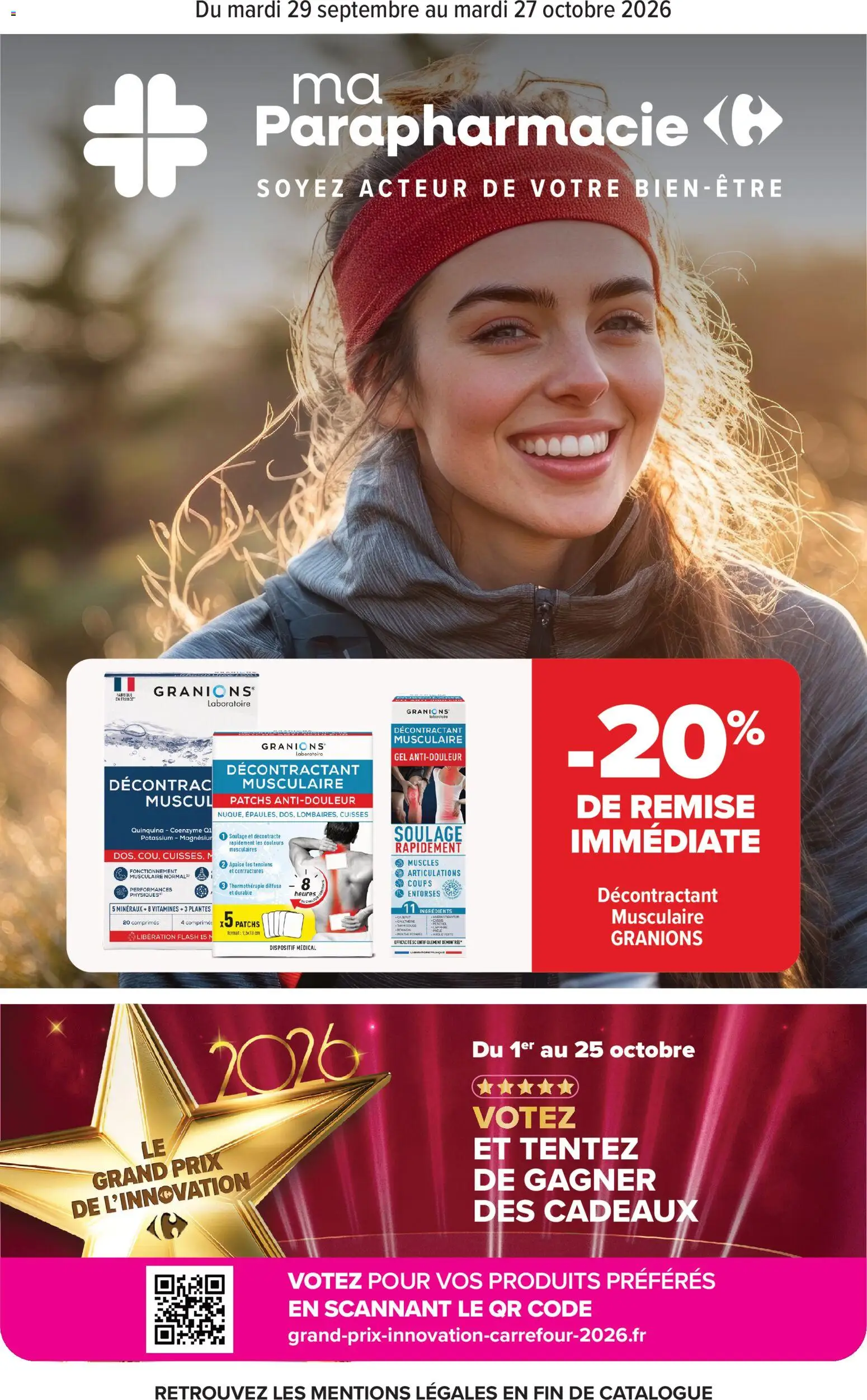 Prévisualisation de Carrefour Ma parapharmacie du magasin Carrefour formulaire valide 29/09/2026