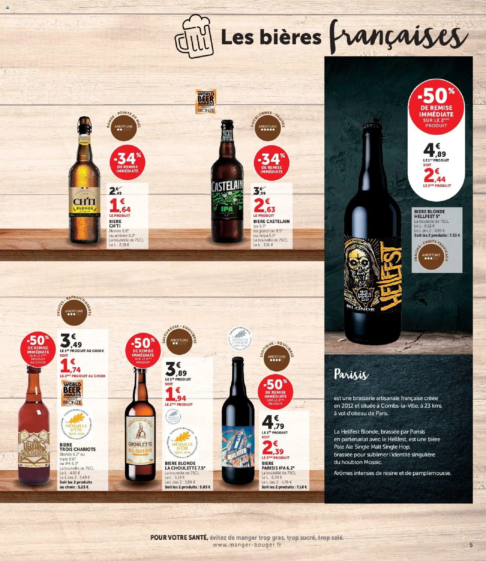Prévisualisation de U Express - Foire à la bière à prix bas ! du magasin U Express formulaire valide 27/10/2026 - Bière, Miel, Bouteille, Bière blonde