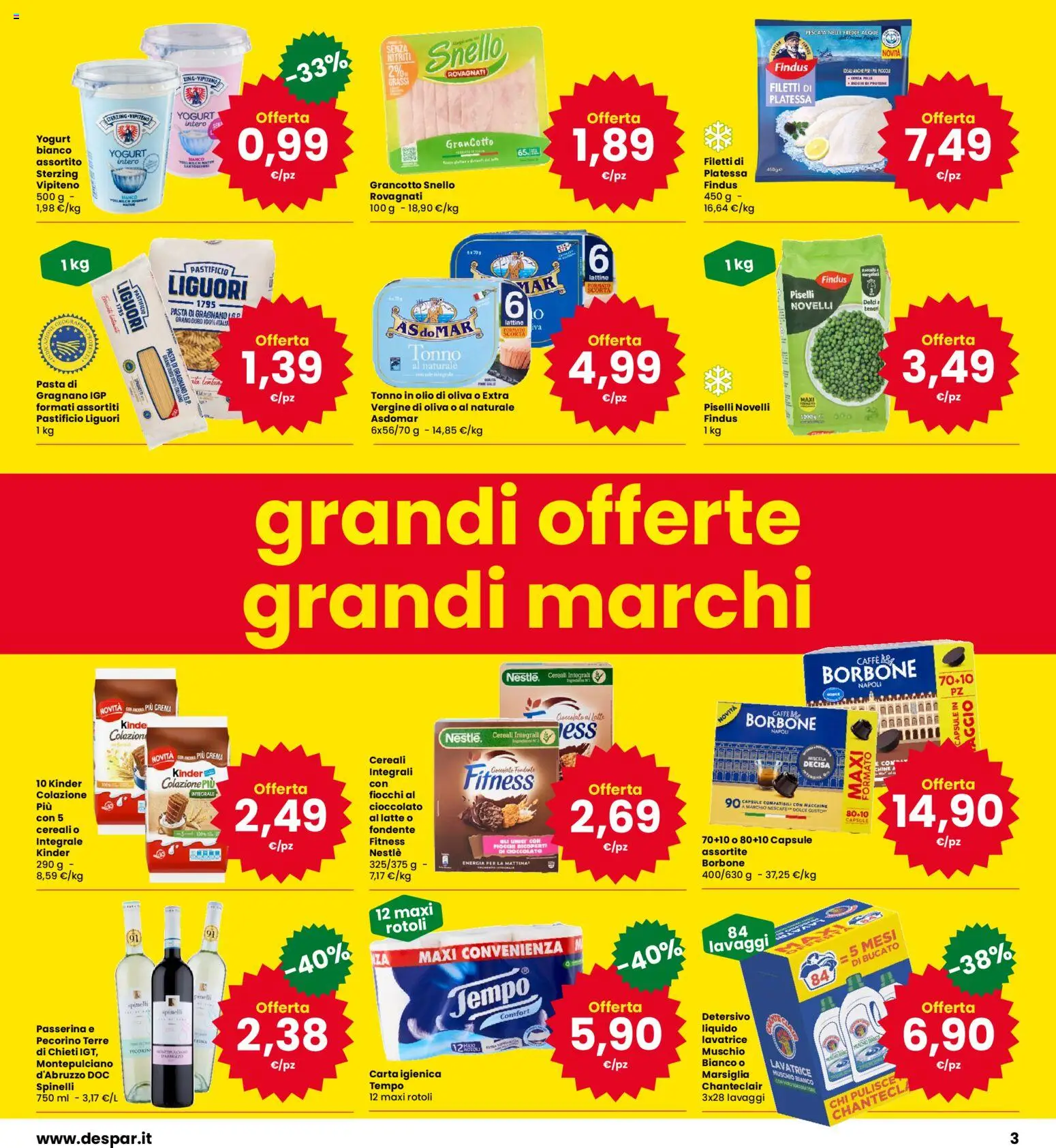 Anteprima dell'opuscolo Eurospar volantino Carpi dal negozio Eurospar valido da 22/10/2026 - Crema, Latte, Piselli, Yogurt, Olio, Tonno, Pecorino, Borbone