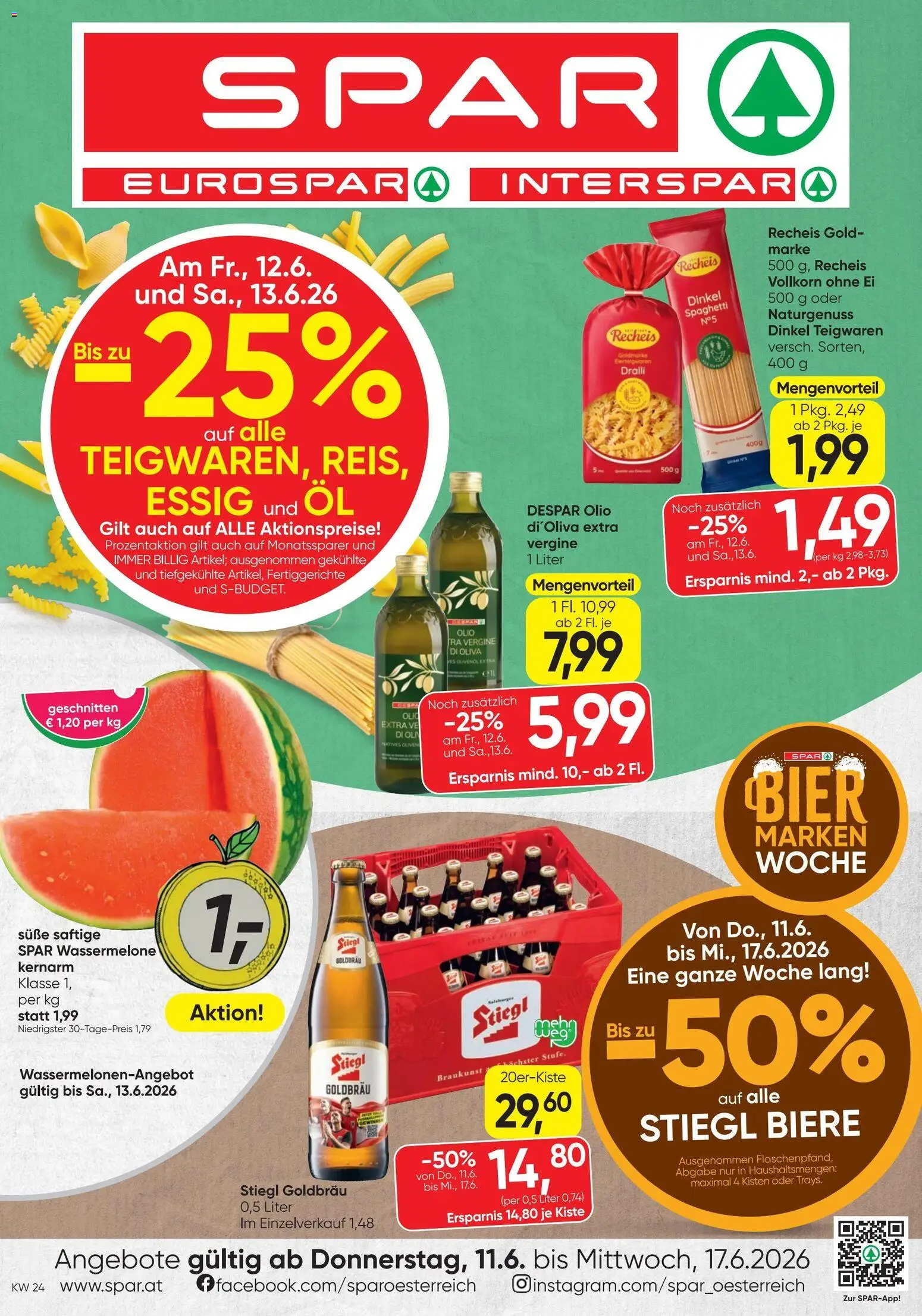 Vorschau der Angebote: Spar Spar - Flugblatt gültig ab 11.06.2026