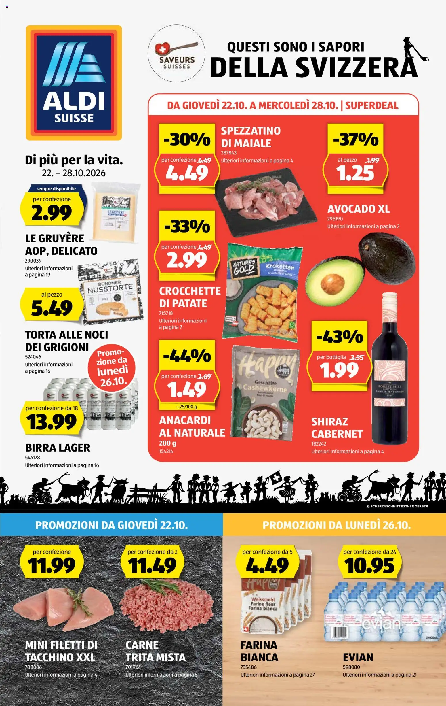 Vorschau des Merkblatts Aldi aktionen IT vom Shop Aldi gültig von 22.10.2026 bis 28.10.2026 - Avocado