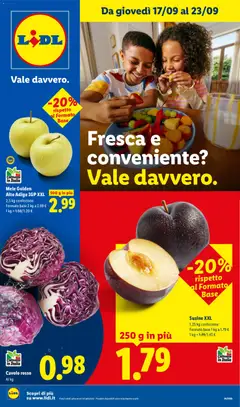 Anteprima dell'opuscolo Lidl volantino Fresca e conveniente dal negozio Lidl valido da 17/09/2026