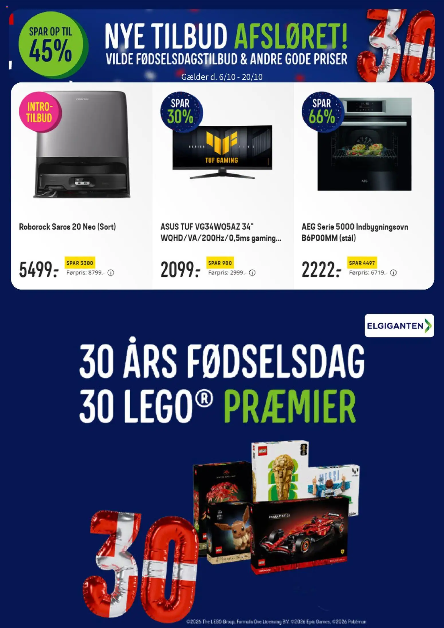 Eksempel på tilbudsavis Elgiganten - Tilbudsavis fra butik Elgiganten gyldig fra 06/10/2026 - Æg