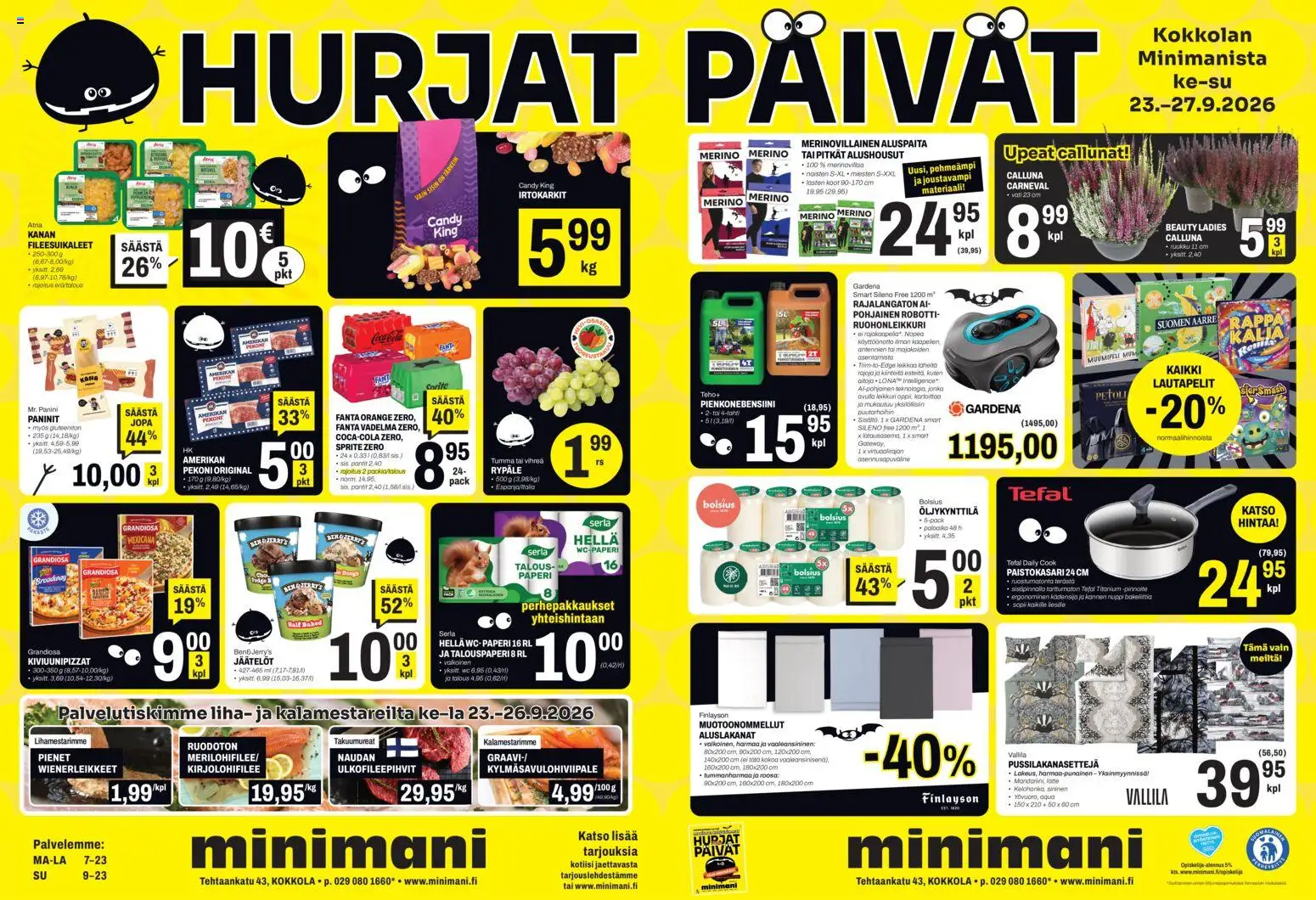 Kaupan Minimani Minimani tarjoukset Kokkola esikatselu, voimassa 23/09/2026