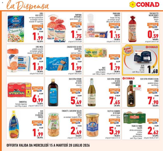 Nuovo volantino Conad dal 15/07
