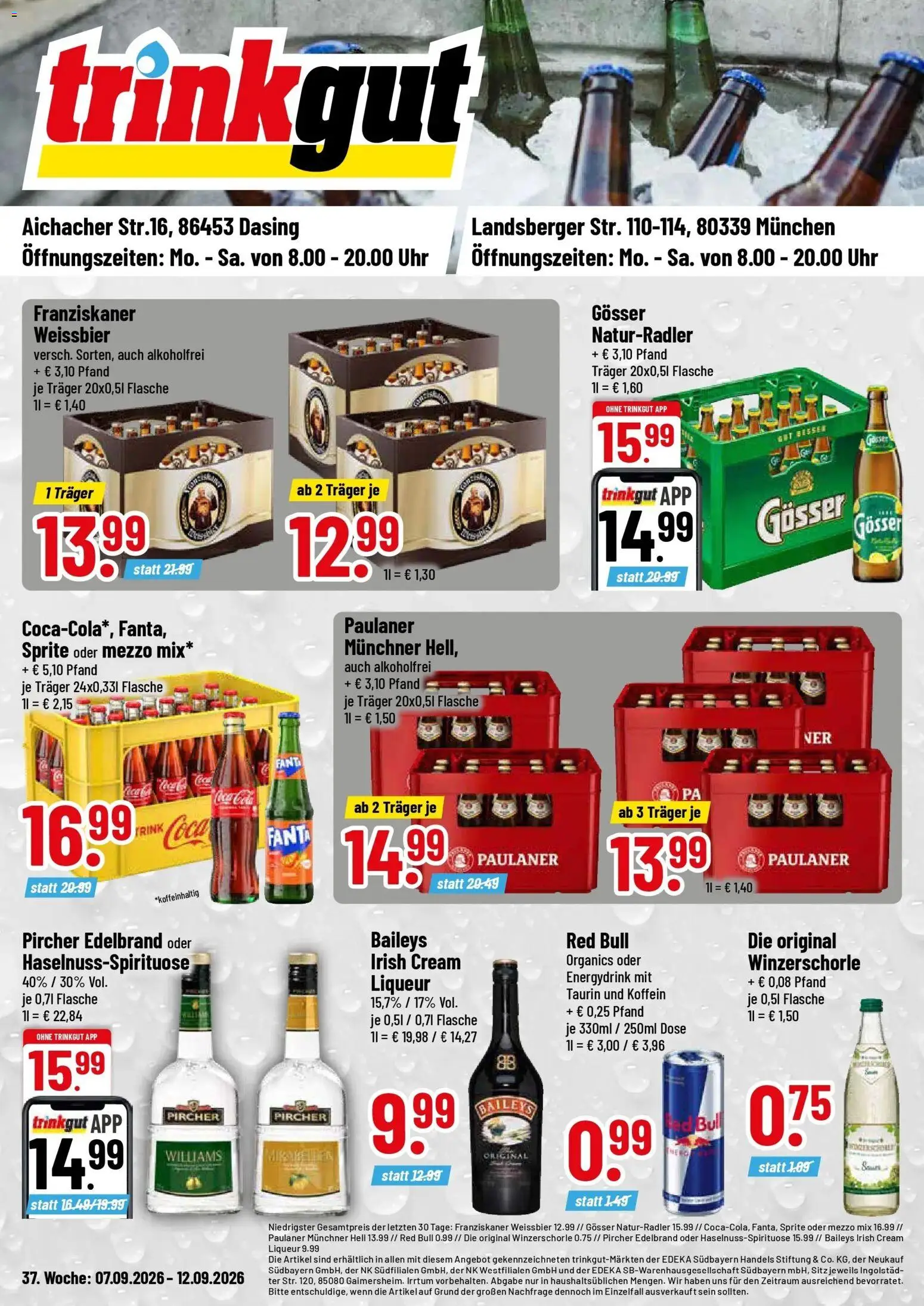 Vorschau von dem Prospekt des Geschäftes Trinkgut, gültig ab dem 07.09.2026
