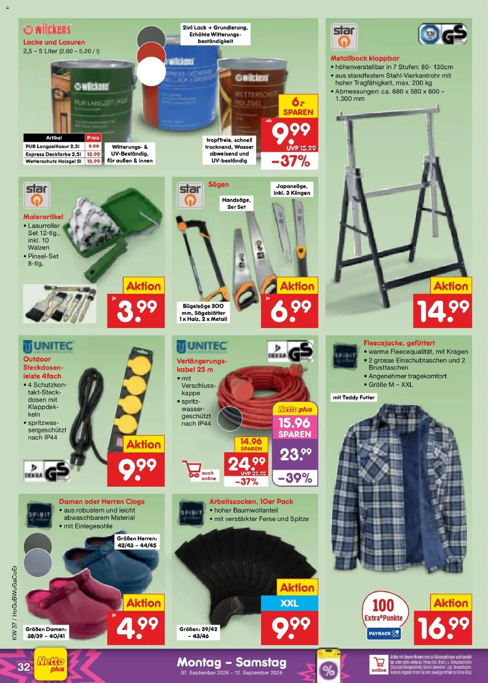 Vorschau von dem Prospekt des Geschäftes Netto Marken-Discount, gültig ab dem 07.09.2026 - Wasser, Kabel, Kappe