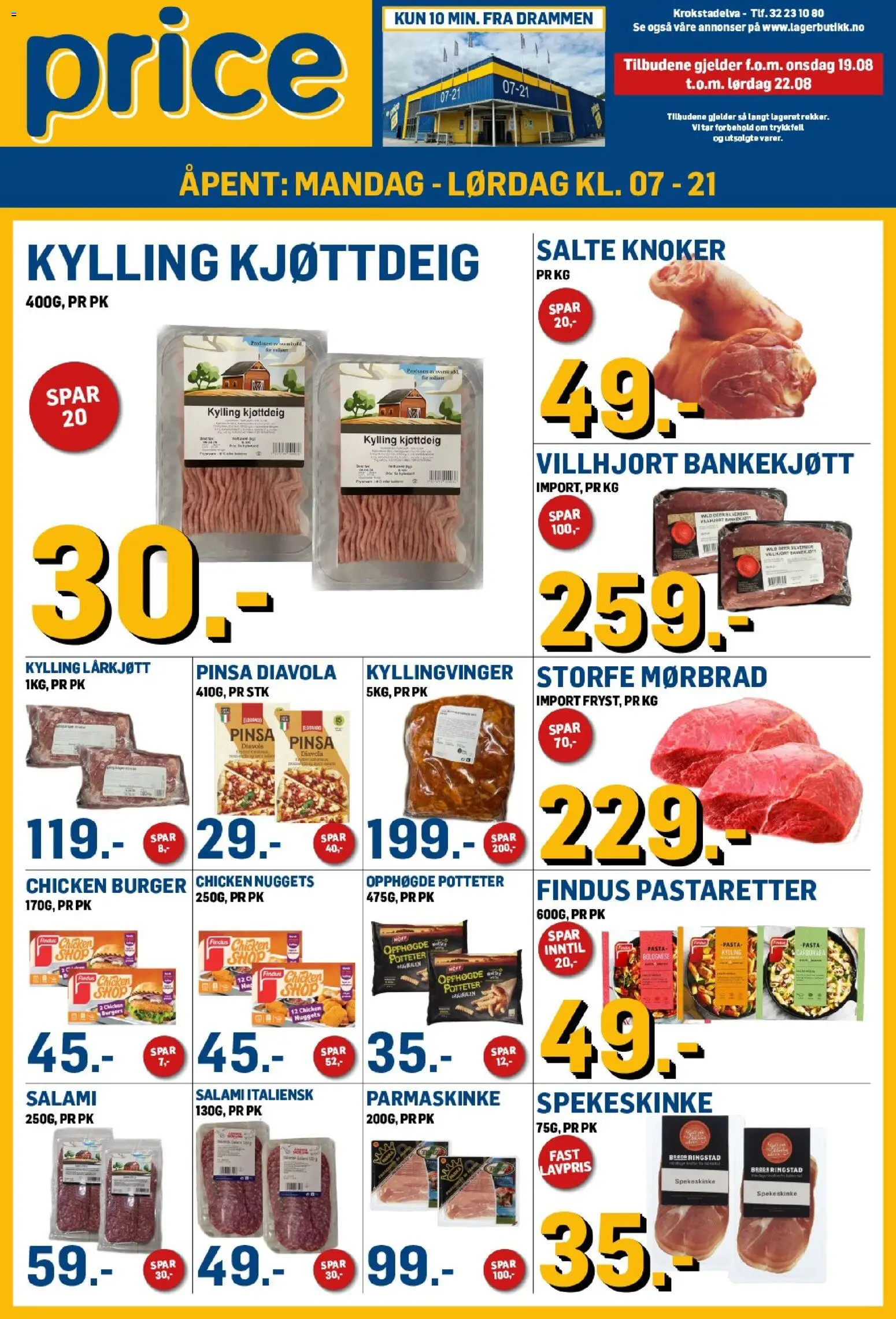 Forhåndsvis Price Lagerbutikk kundeavis fra butikk Price Lagerbutikk gyldig fra 19/08/2026