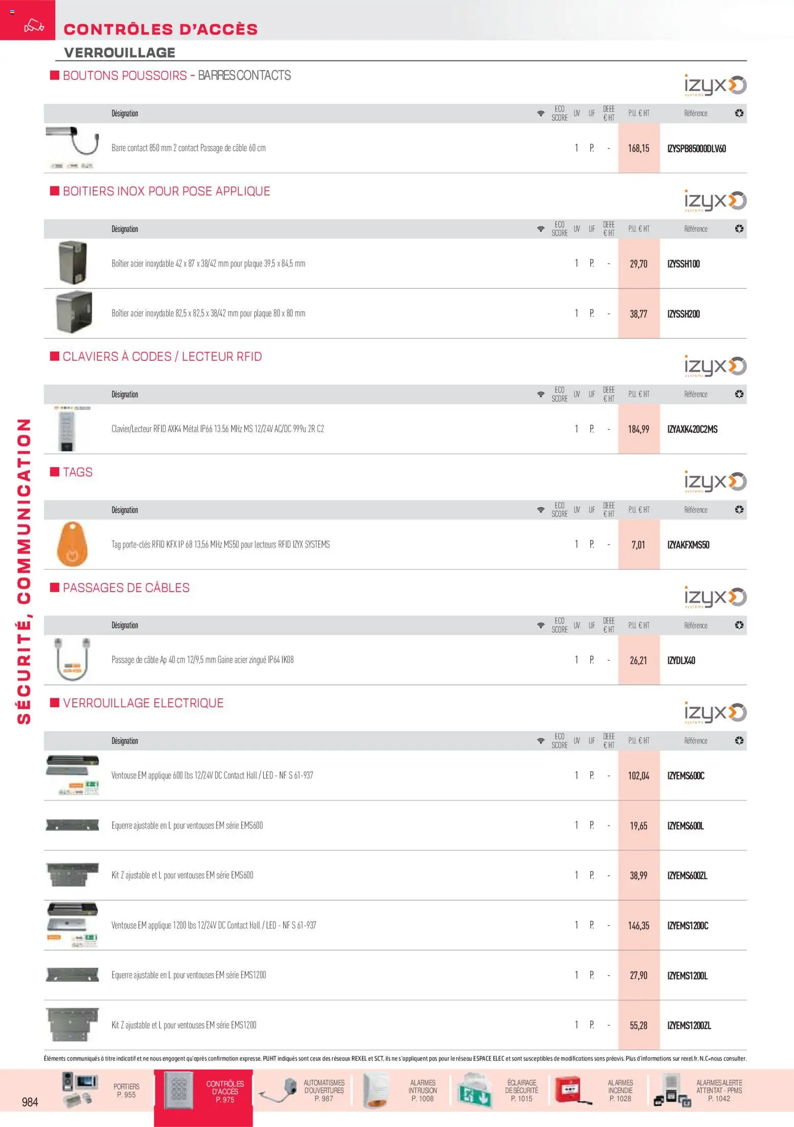 Prévisualisation de Brochure sécurité, communication du magasin Rexel formulaire valide 18/11/2025 - Ventouse, Éclairage, Câble