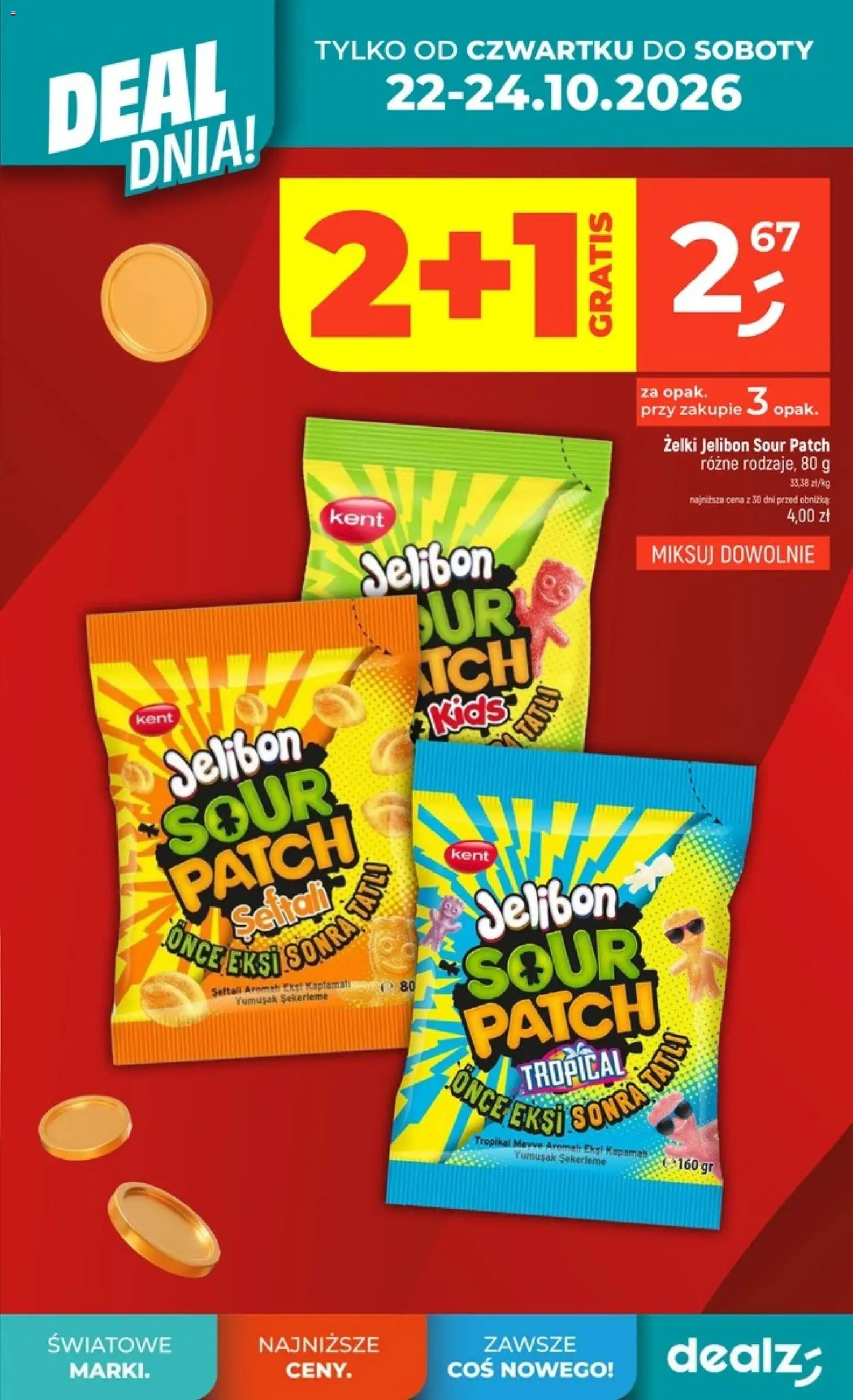 Pogląd gazetki "Dealz gazetka" ze sklepu Dealz ważnej od 22.10.2026 - Żelki