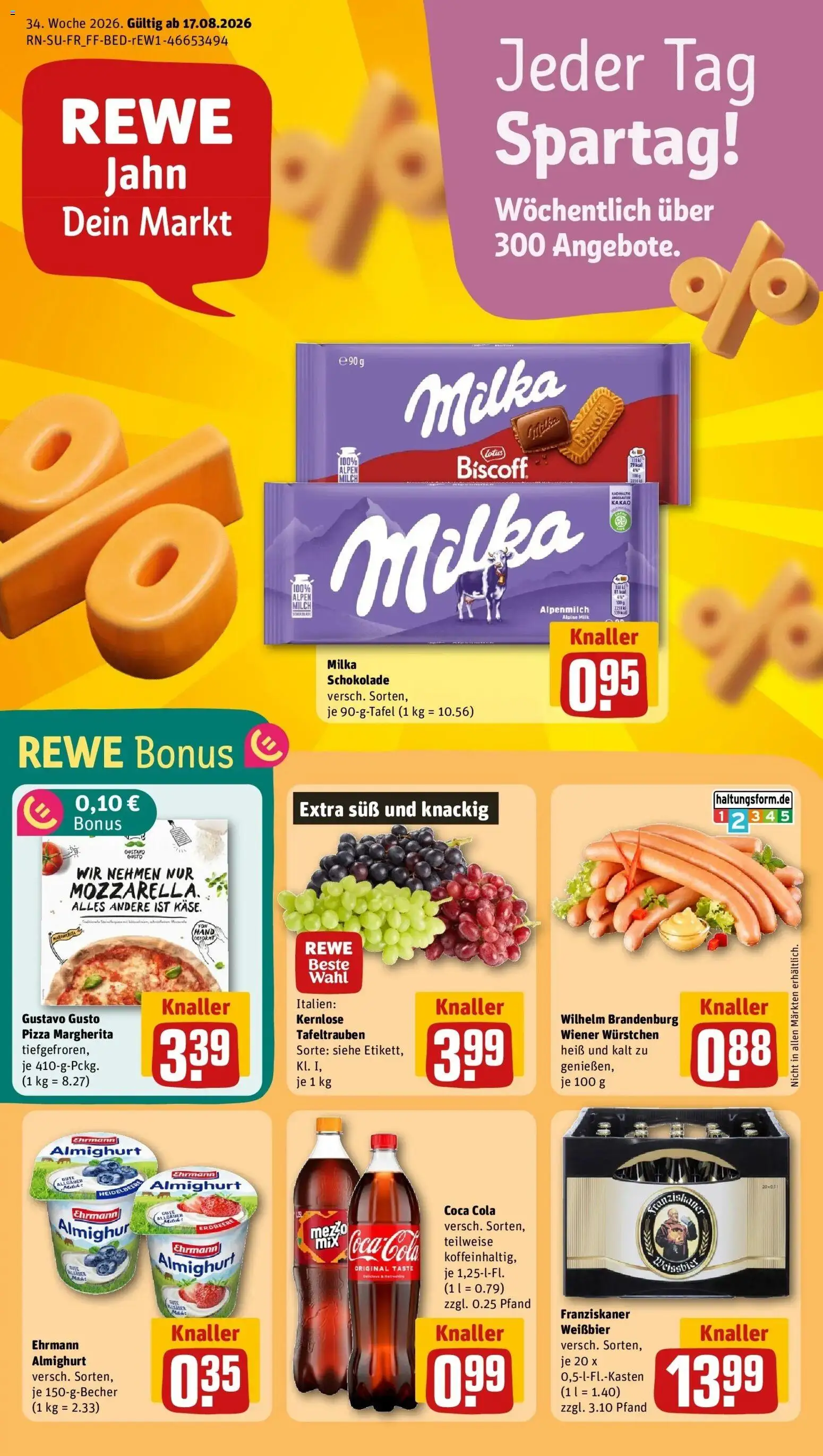 Vorschau von dem Prospekt des Geschäftes Rewe, gültig ab dem 17.08.2026