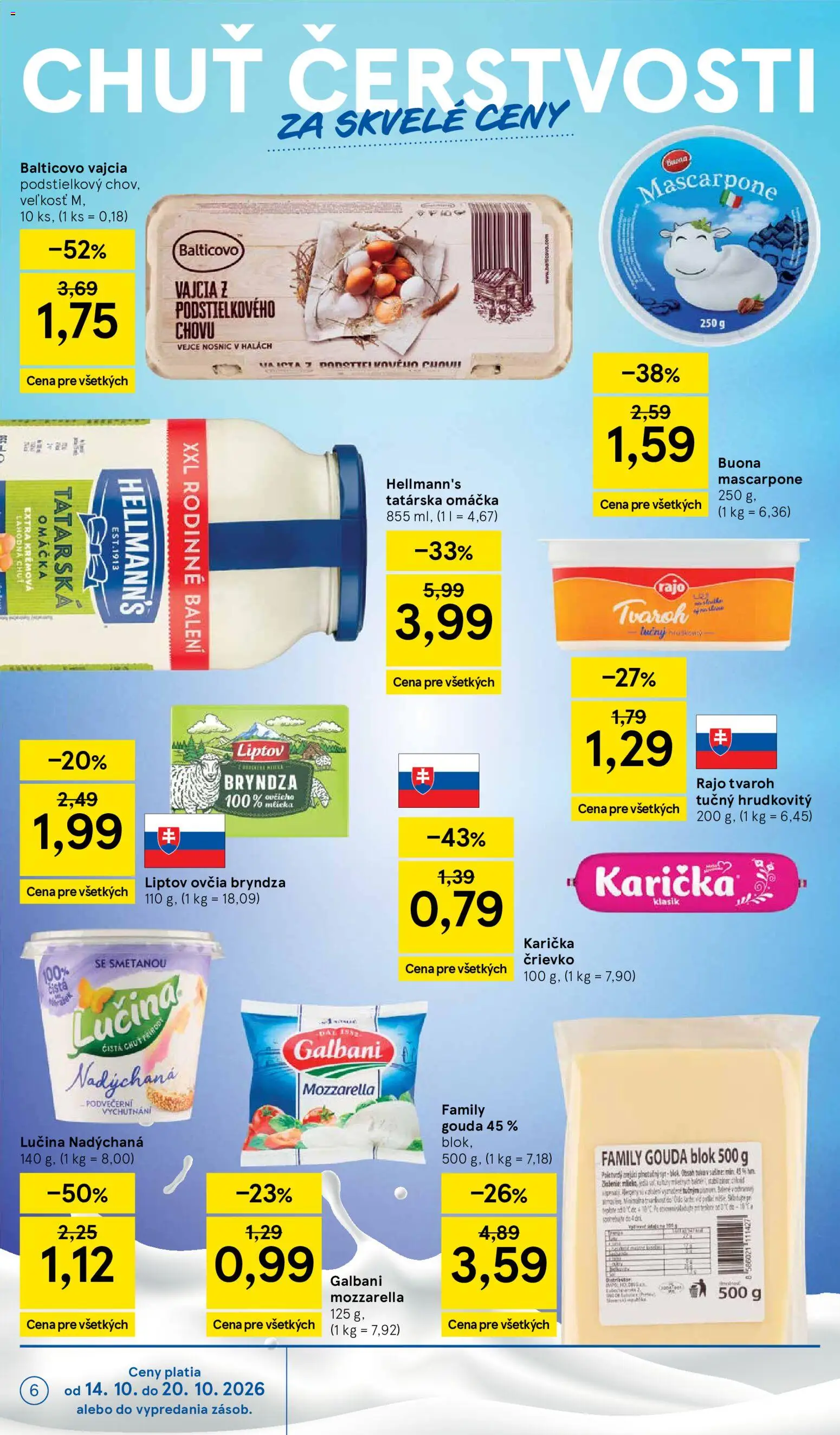 Náhľad Tesco letáku platného od 14.10.2026